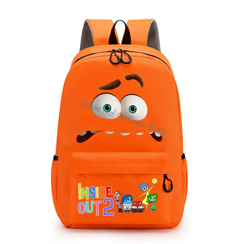 Disney Inside Out 2 Backpack New Schoolbag Fashion Cartoon Emote Schoolbag Children Backpack Student Large-capacity Bag Kid Gift