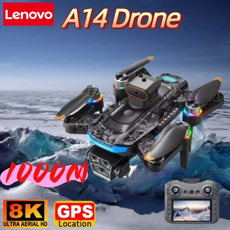 Picture 3: Lenovo A14 Pro max GPS Brushless 8K Triple Camera HD Optical Flow Intelligent Obstacle Avoidance Foldable Quadcopter RC Drone
