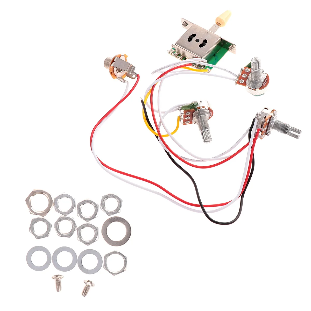 

Guitar Circuit Wiring Electric Guitar Supplies Yellow Bass Pickup Wiring Kit For Professional Use Long-Term Material Easy
