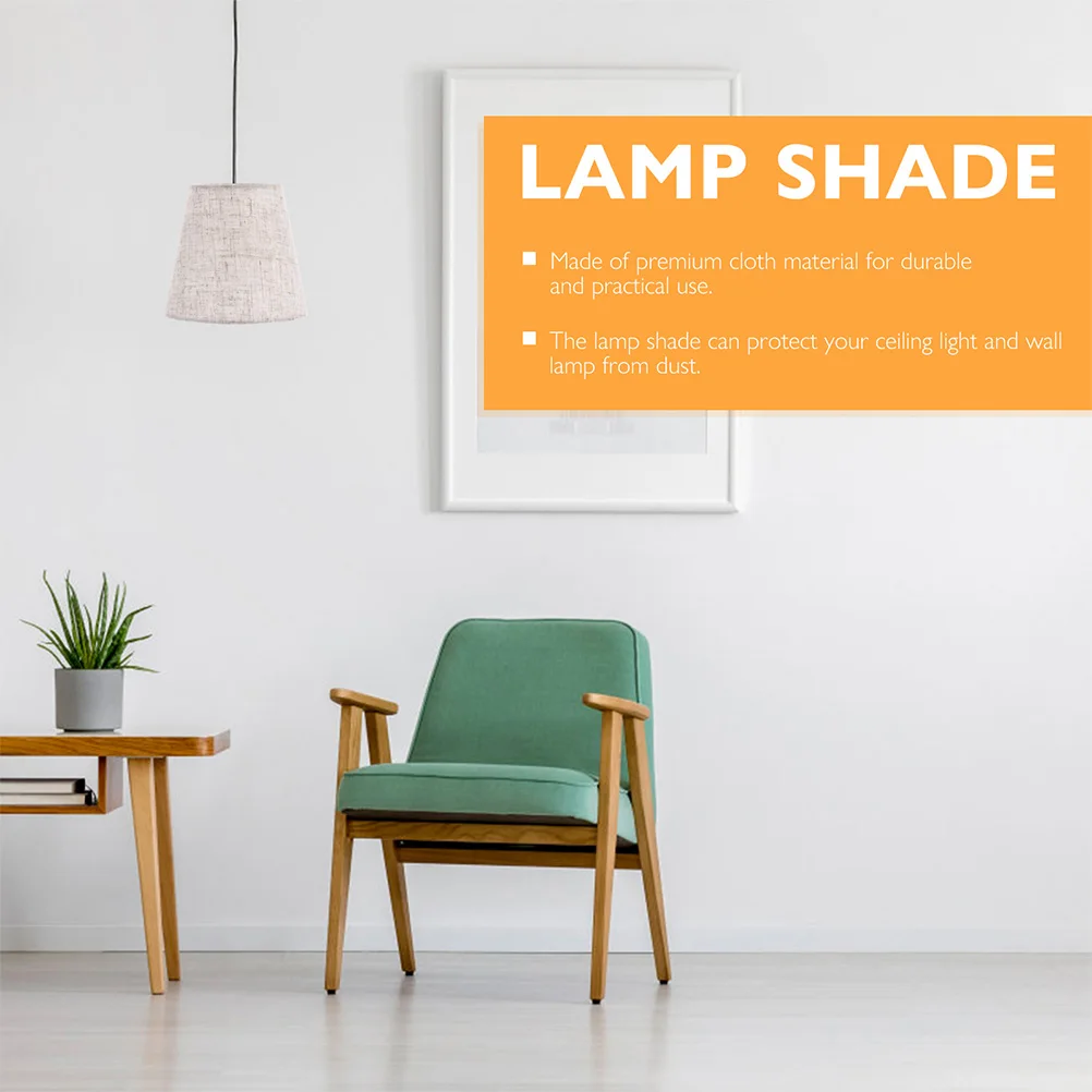 

2pcs Cloth Lamp Shades Dustproof Covers For Table Floor Bedside Lamps Chandeliers Ceiling Lamp Fabric Lampshade Covers Durable