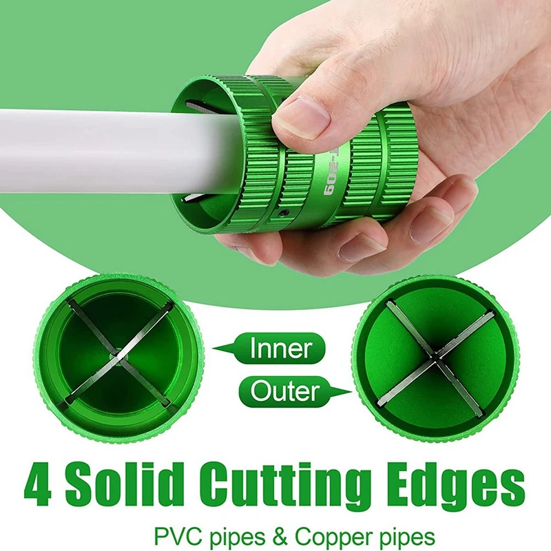 1 Piece Pipe Reamer Tool [Plumbers Efficient Helper] Deburring Tool For Copper PVC Pipe Cleaner, Tubing And Pipe Reamer