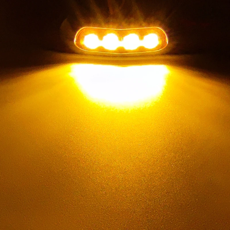 10 stücke Marine Boot Wasserdicht 12 V 24 V 4 LED Lampe Kabine Deck Courtesy Licht Heck Heck Heck Lichter blau Für Kleine Boot Segelboot – Detail 5