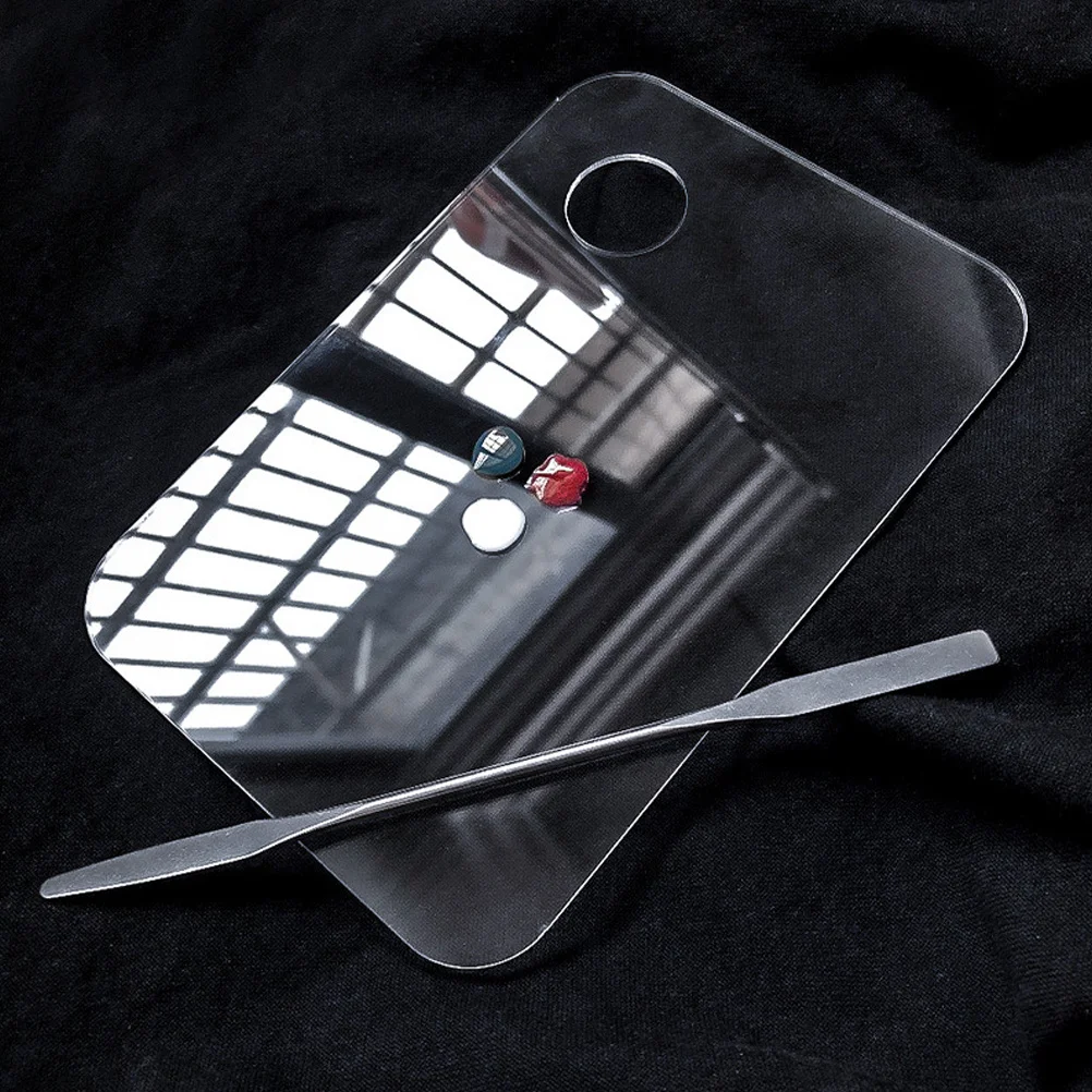 2 set di palette per trucco, set di spatole per la miscelazione di pigmenti, prevengono il contaminazione incrociata, piastre per miscelare il trucco dal design durevole