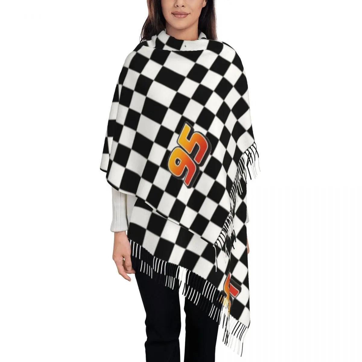 

Женская шаль с молнией McQueen 95, зимний теплый большой длинный шарф, шаль из пашмины, шарфы
