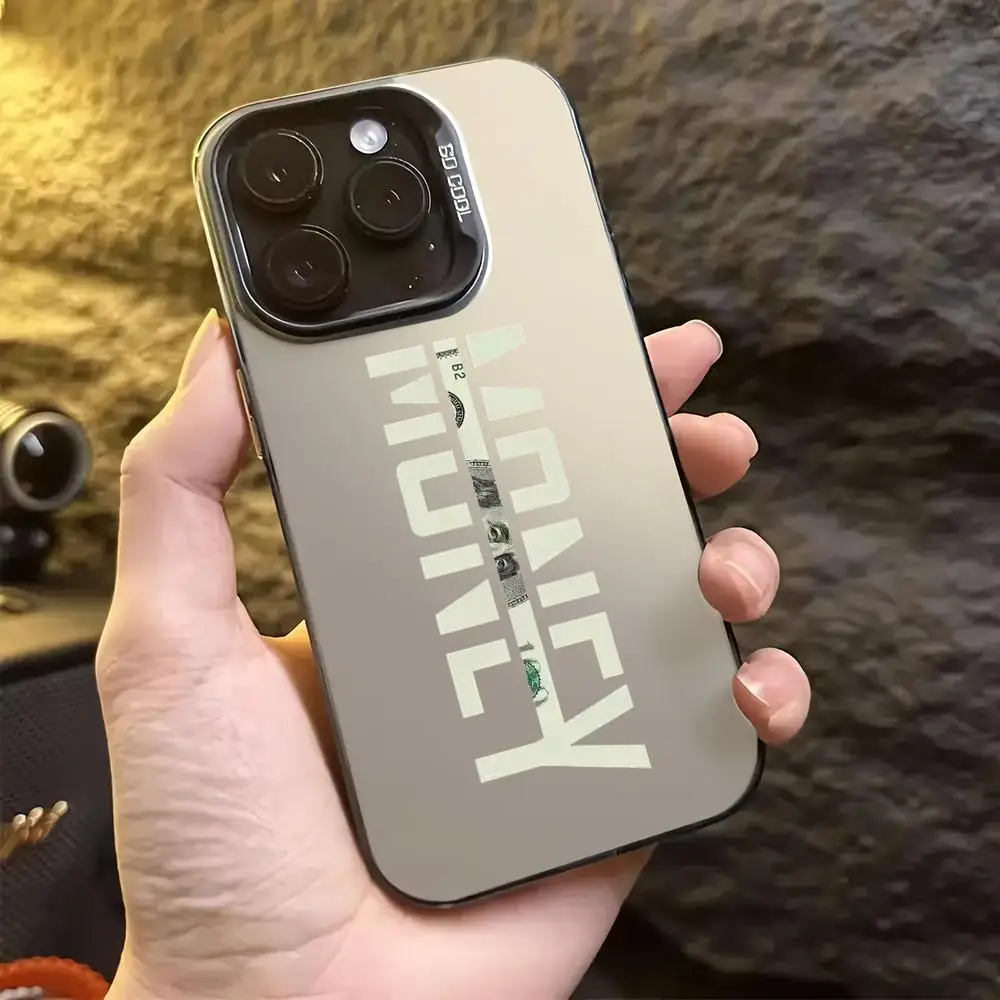 حافظة الهاتف المحمول الإبداعية Money English مناسبة لهاتف iPhone 17 16 15 14 13 12 11 Pro/ Max/Plus مضادة للسقوط والصدمات