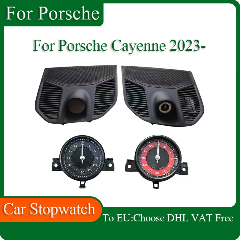 

Dash Instrument Panel Upper Cover Stopwatch for Porsche Cayenne 2023 2024 Table Clock Upgrade Modification Parts