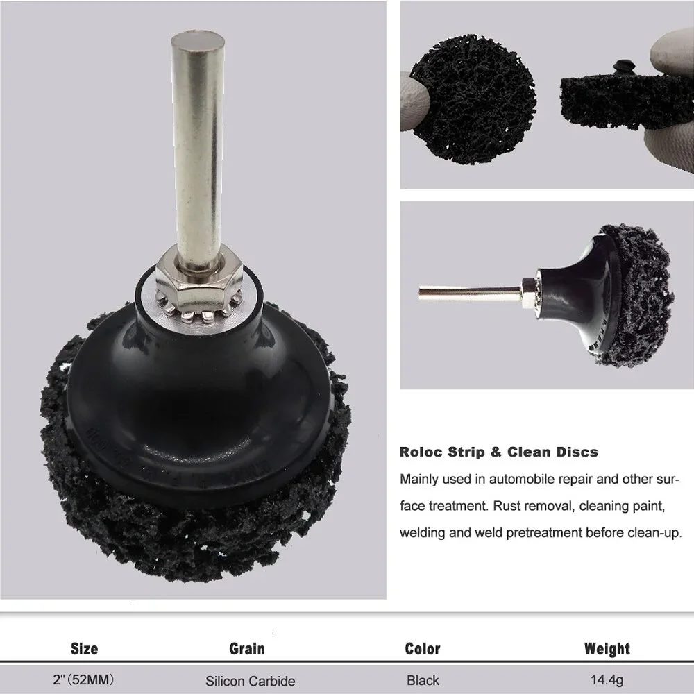 10pc 2 Inch 50mm Diamond Sand Disc Grinding Plate Derusting Polishing Carbide   for Paint Rust Removal Auto Surface Prep