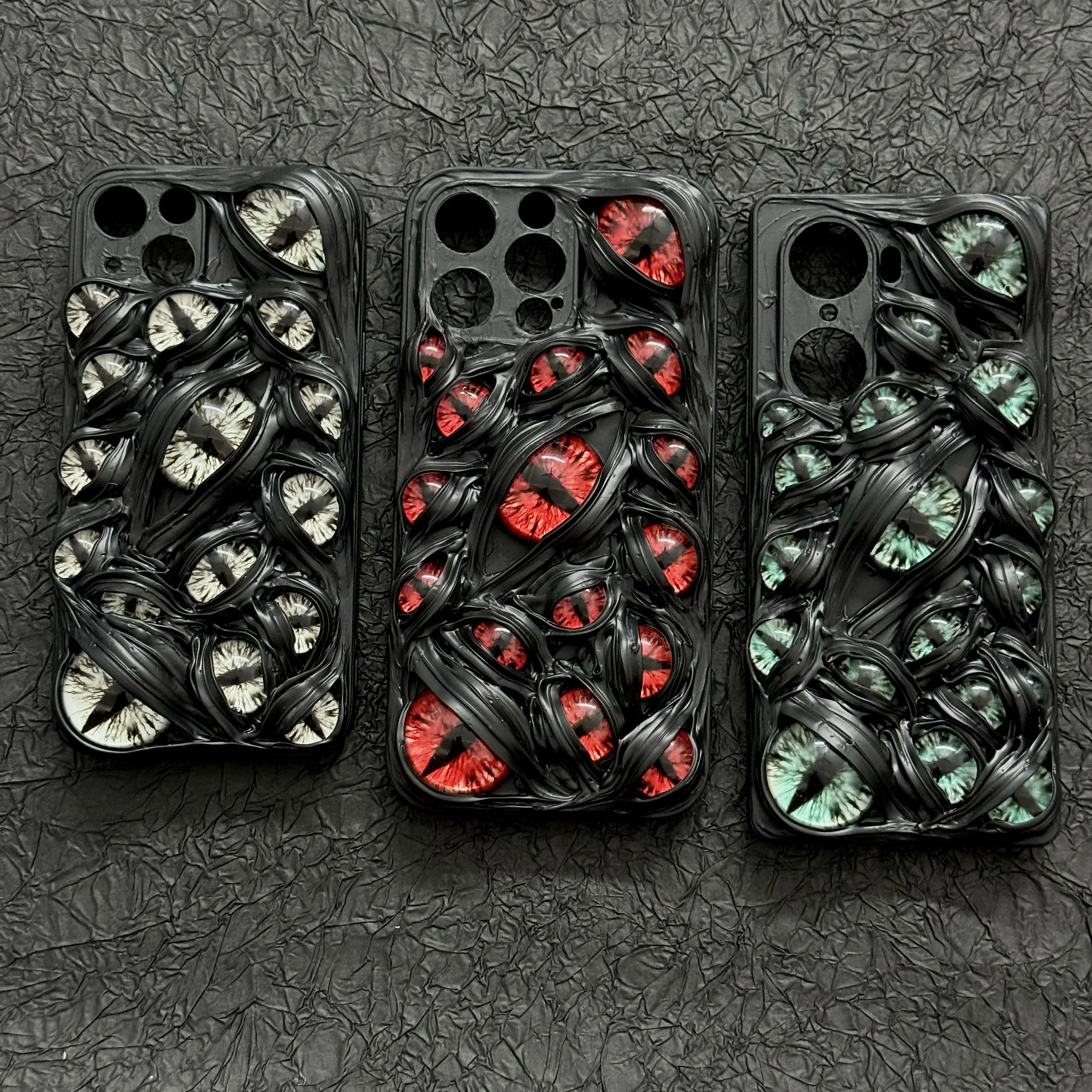 

4114 3D Stereoscopic Cthulhu Demon Eye Phone Case Custom Design for iPhone Huawei Xiaomi Premium High-Quality Unique Design