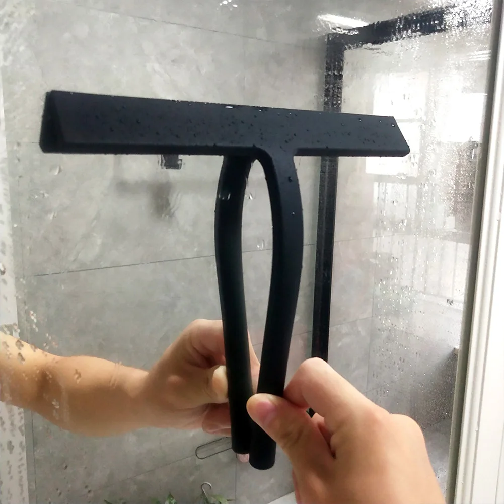 

Silicone Window Scraper Window Mirror Glass Wiper with Hook Shower Accessories