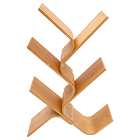 63*20*91cm 5-Tier Floor Bamboo Tree Bookshelf Tree Bookcase Standing Shelf in Tree Shape Tree Desktop Bookcase Burlywood Shelf