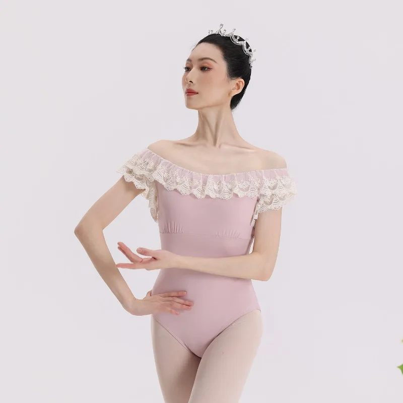 women-off-shoulder-ballet-leotard-with-embroidered-lace-ruffle-trim-removable-padded-dance-bodysuit-for-gymnastics-training