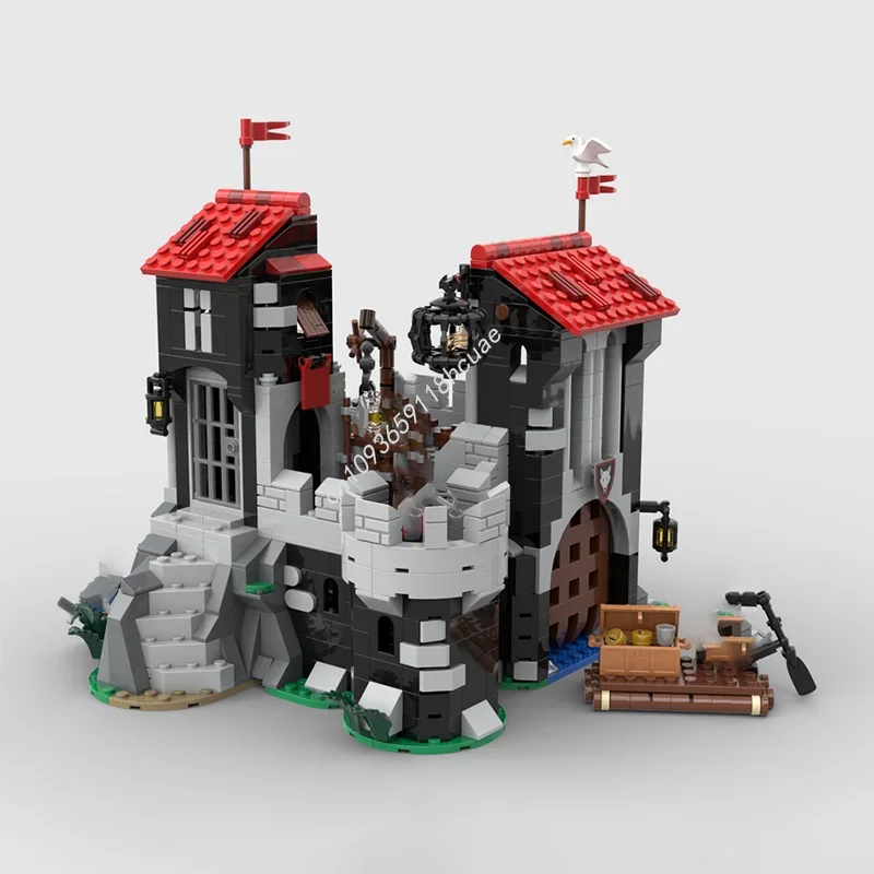1018 pz MOC Castello Wolfstone Wolfpacked Modello Building Blocks Costruzione Assemblare Idea FAI DA TE Regalo Di Natale Per Bambini Giocattoli Di Compleanno