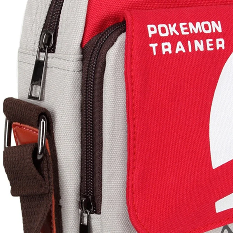 Pokemon Anime Messenger Bag Studente di cancelleria Borsa di tela Coppia Cos Puntelli Cartoon Giocattoli per bambini Regalo di compleanno