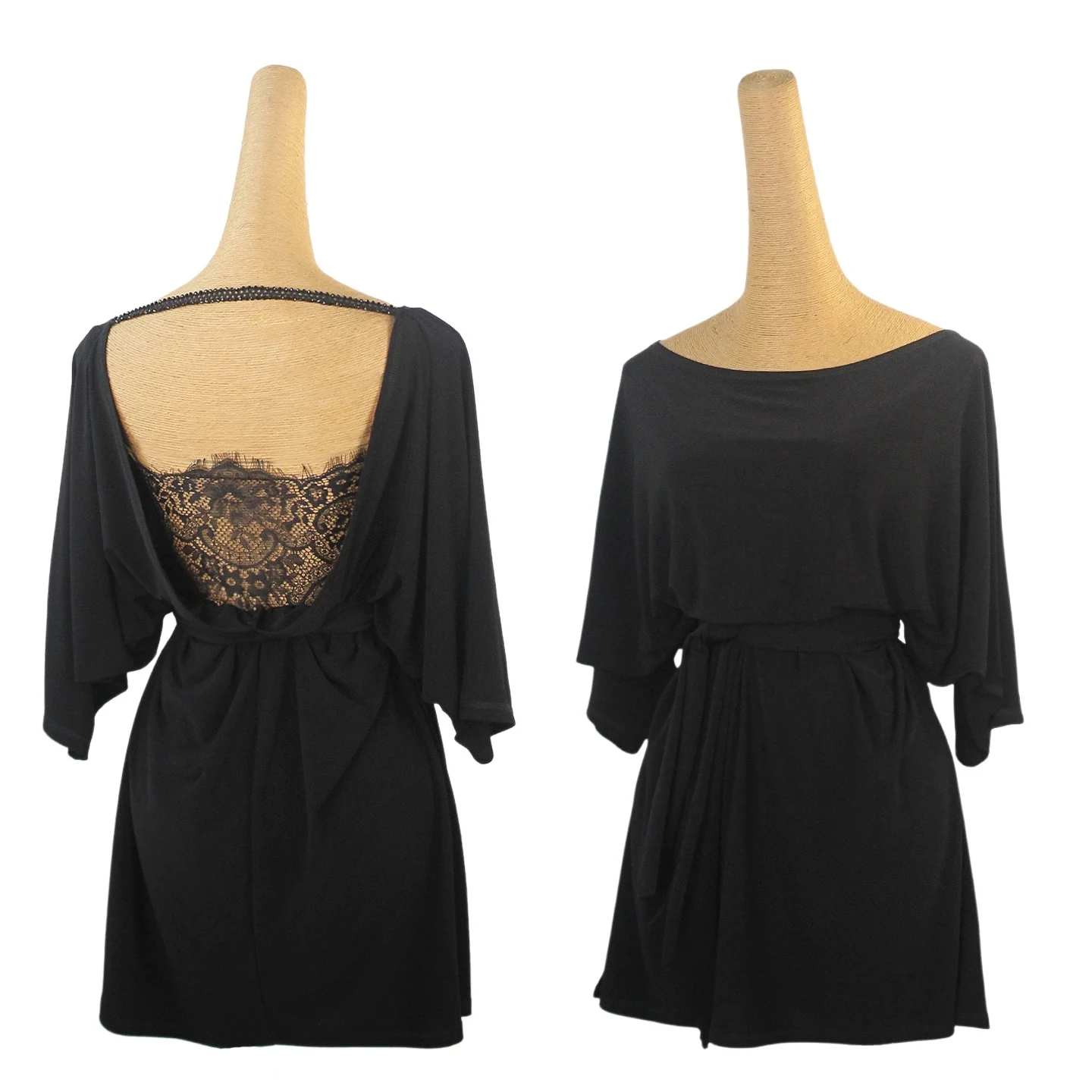 

Loose Black Latin Dance Dress Women Summer Backless Short Sleeves Practice Clothes Adult Club Rumba Modern Dance Clothing V23983