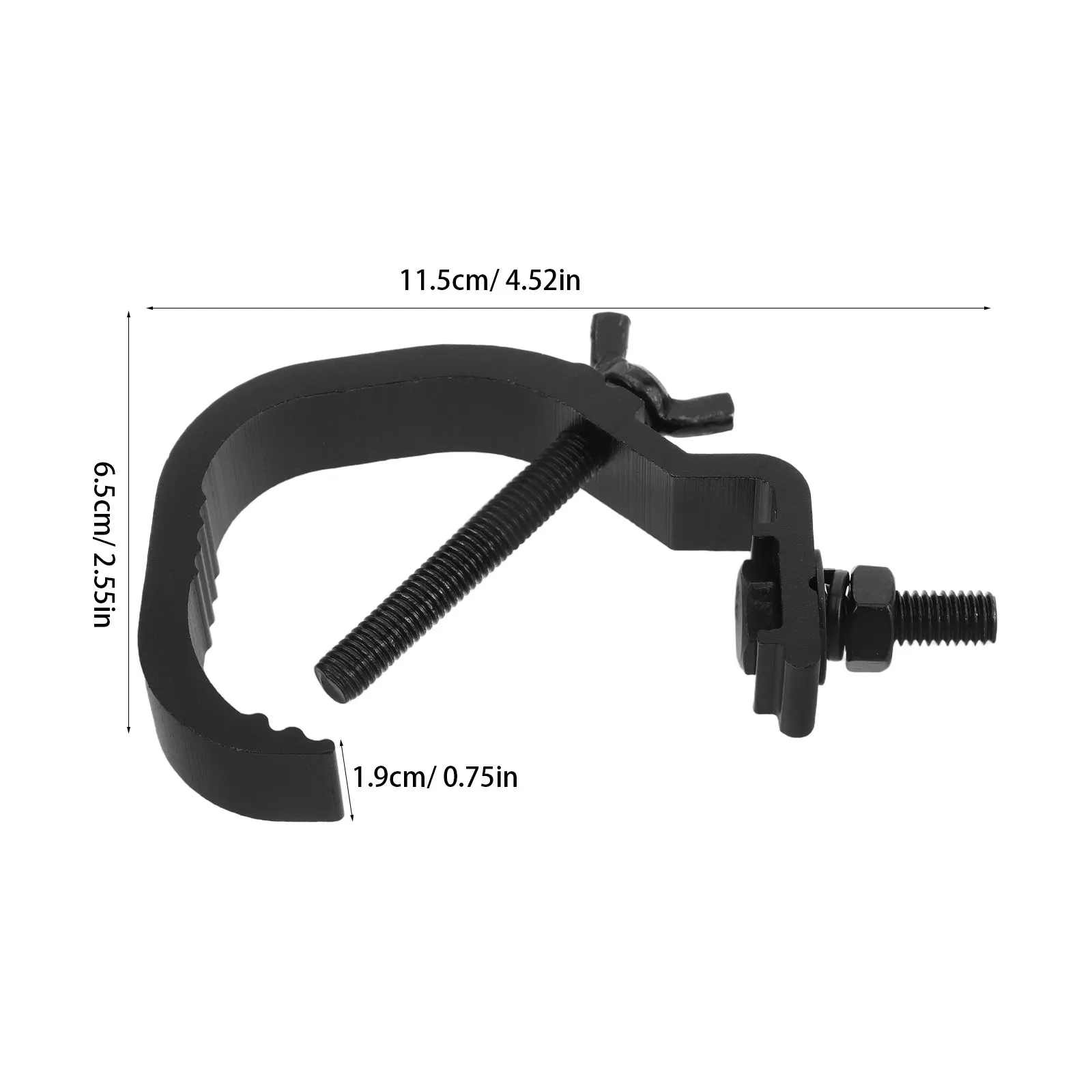 10Pcs Stage Light Hook Heavy Duty Aluminum Alloy Clamps for Stage Lights Moving Head Spotlights Lighting Clips Truss Accessories