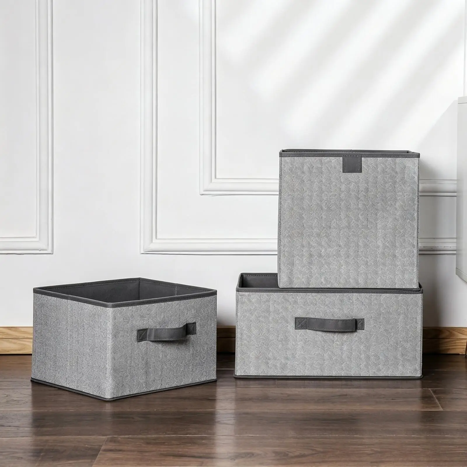 

Non-woven Fabric Storage Box Drawer Type No Lid Closet Organizer For Clothes Underwear Sundries Desktop Wardrobe Storage Basket
