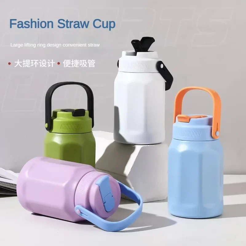 

800ml Large Capacity Thermos Bottle Vacuum Insulation Stainless Steel Thermos Bottle Portable Sports Water Bottles Coffee Cup