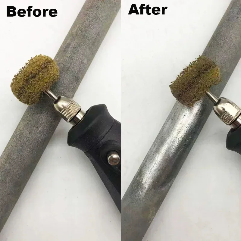 Mini Escova De Lixamento De Pano, Cabeça De Moagem De Nylon Com Alça, Cabeça De Polimento De Fibra, Roda De Polimento, Ferramentas Rotativas, Acessórios, 50Pcs