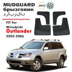 2003 2004 2005 2006 FOR Mitsubishi Outlander Mud Flap Guard Splash Mudguard Fender Mudflaps Car Accessories Front Rear 4pcs