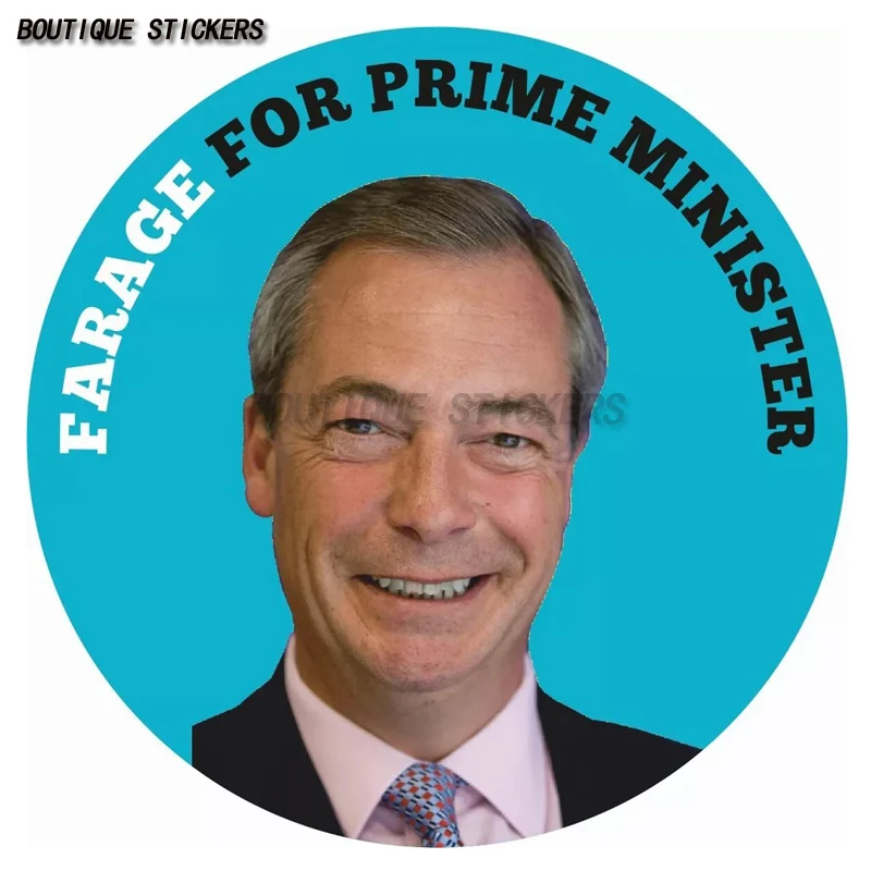 

Nigel Farage votes for Prime Minister's reform of UK motorhome sticker Brexit, waterproof PVC