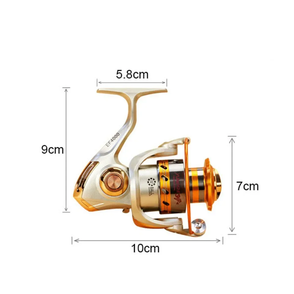 Aluminum Fishing Reel 12BB Anti-corrosion Roller Type - High Performance