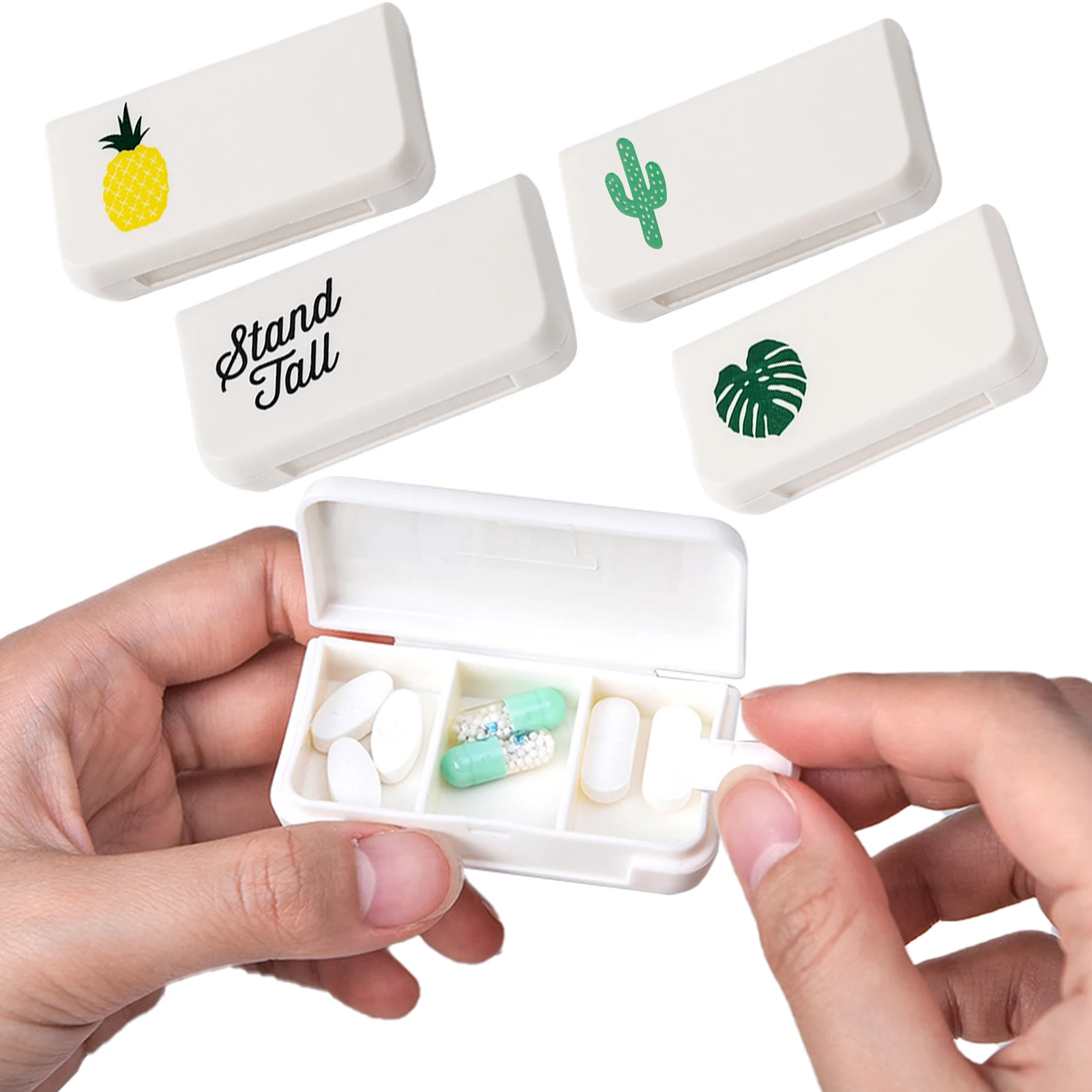 Small Pill Box Pill Case Box Small Pill Box For Pocket Purse Portable Daily Pill Case For Medicine Vitamin Travel Free