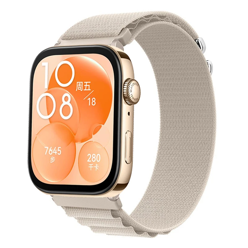 Alpine Loop Strap for Huawei Watch Fit 3 Smart Watch Nylon Breathable Wristband for Huawei Watch Fit 3 Sport Bracelet Watchband