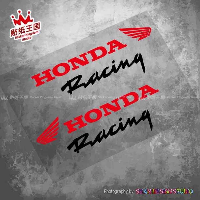 1 pair For Honda Racing CBR1000RR CBR600RR CBR650R CBR500R XADV750 CRF1100L CB1000R motor bike Reflective Decals Stickers 05