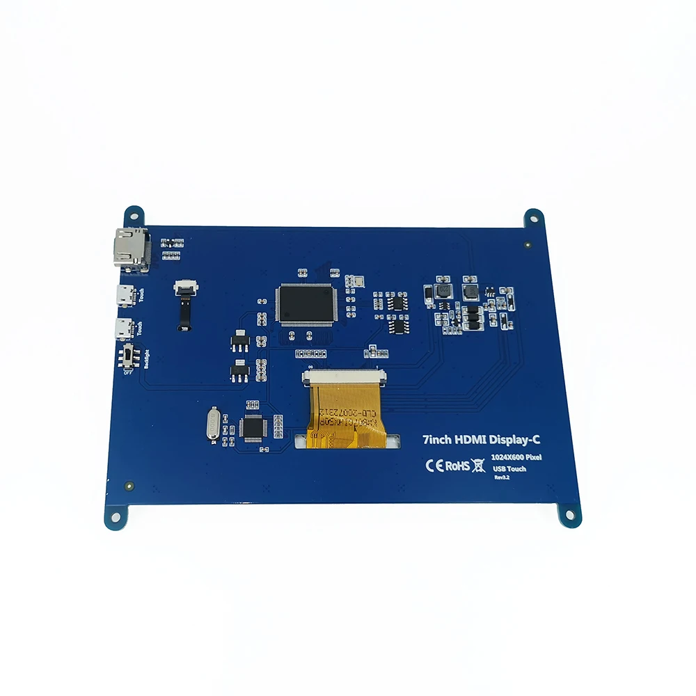 Touchscreen capacitivo USB da 7 pollici 1024 * 600 IPS TFT LCD P + G Raspberry Pi 3 4 Modulo display touch