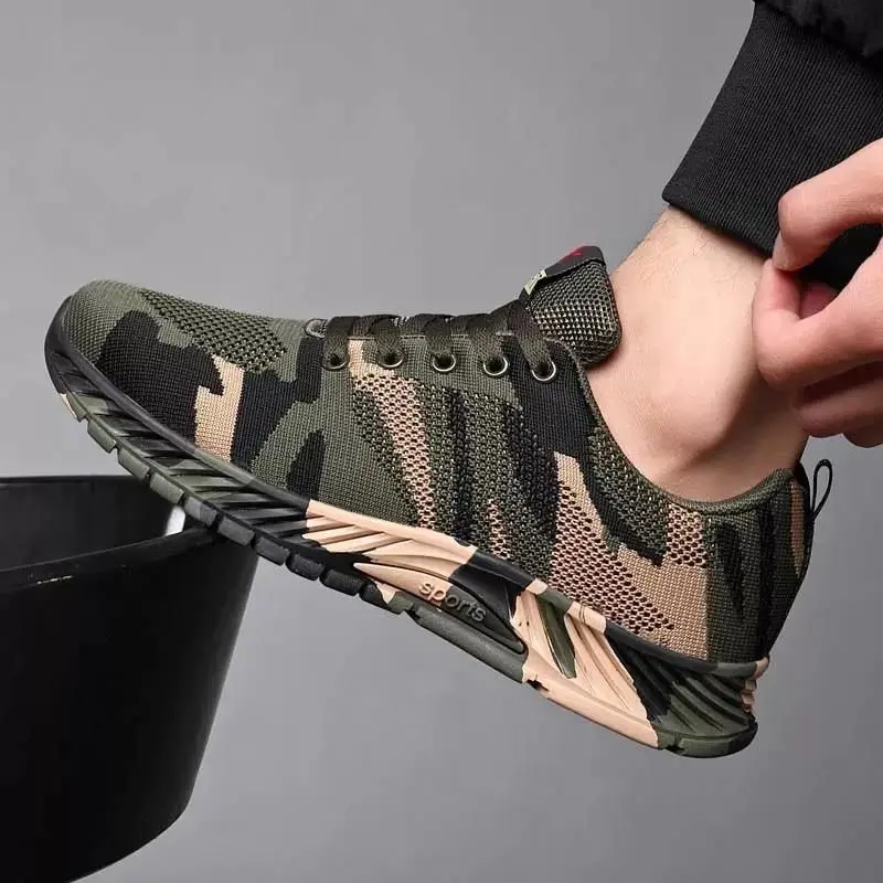 Men's Camouflage Breathable Sports oes Anti-slip Climbing oes Low Top Canvas oes Pure Color Spring Autumn Season image 4