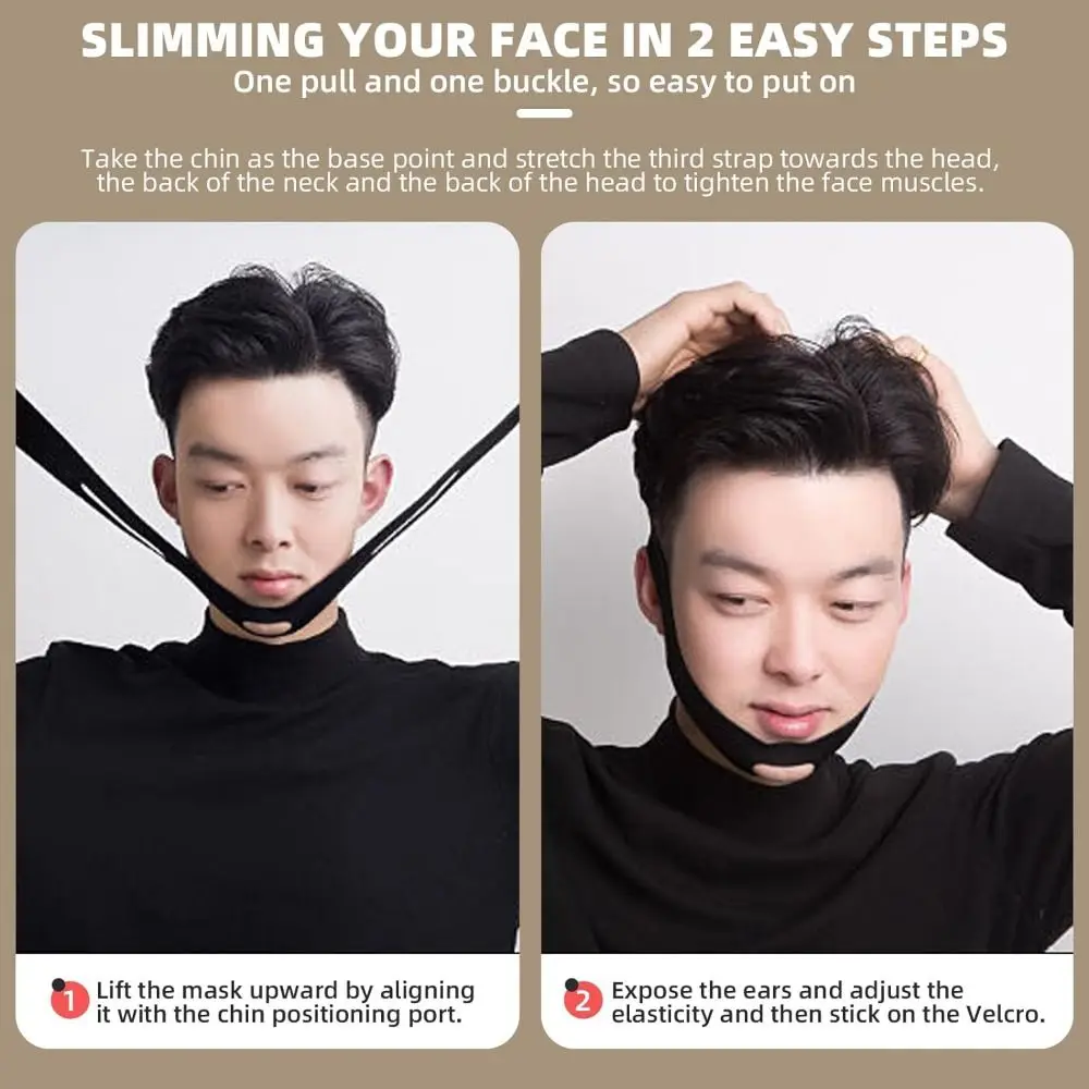 Reusable V-Line Lifting Mask Double Chin Reducer Sleep Aids Face Shaper Elastic Band with High-Elastic Fit