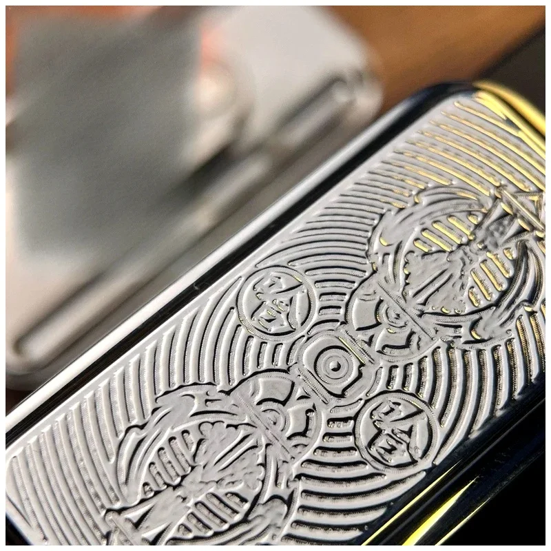 EDC Magnetic Push Card Metal Fidget Spinner Toy Mens Birthday Gifts Tuning Fork Mechanical Push Plate Stress Relief Antistress