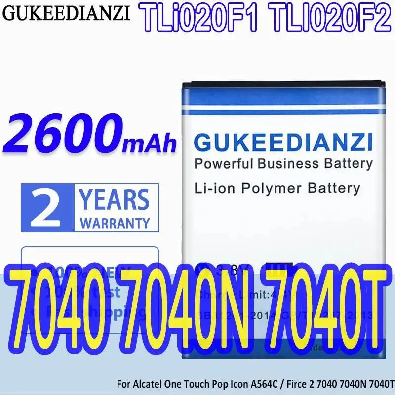 

Аккумулятор мобильного телефона TLI020F2 2600 мАч для Alcatel One Touch Pop Icon A564C Firce 2 7040 7040N 7040T