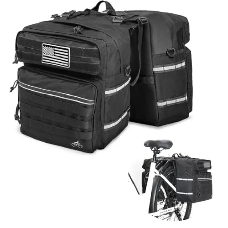 

Bike Panniers Bag 50L Bicycle Panniers for Rear Rack with Waterproof Rain Cover, Ebike Saddle Bags, Bike Rack Bag, Saddlebags f