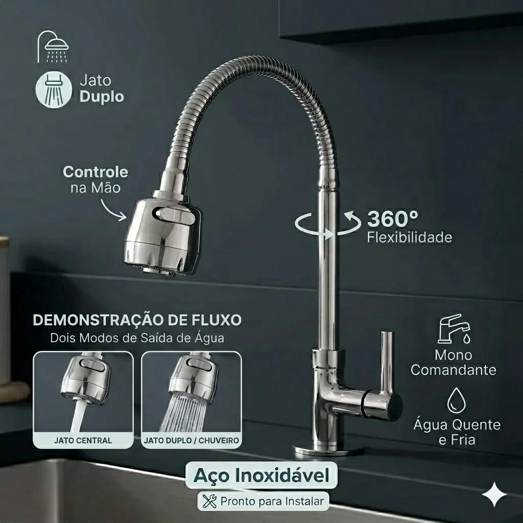 inox-prata-torneira-cozinha-parede-chuveiro-com-rotacao-de-360°-cozinha-luxo-parede-promocao