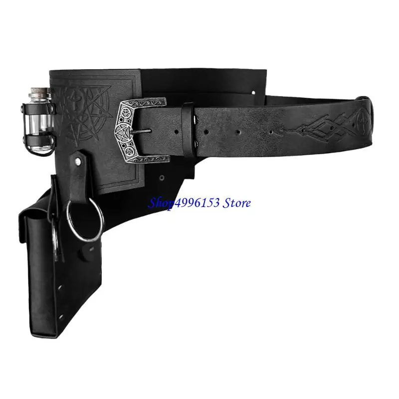 Q0KE Halloween Vikinges Costume Accessories Medieval Knight Costume for Adult Men