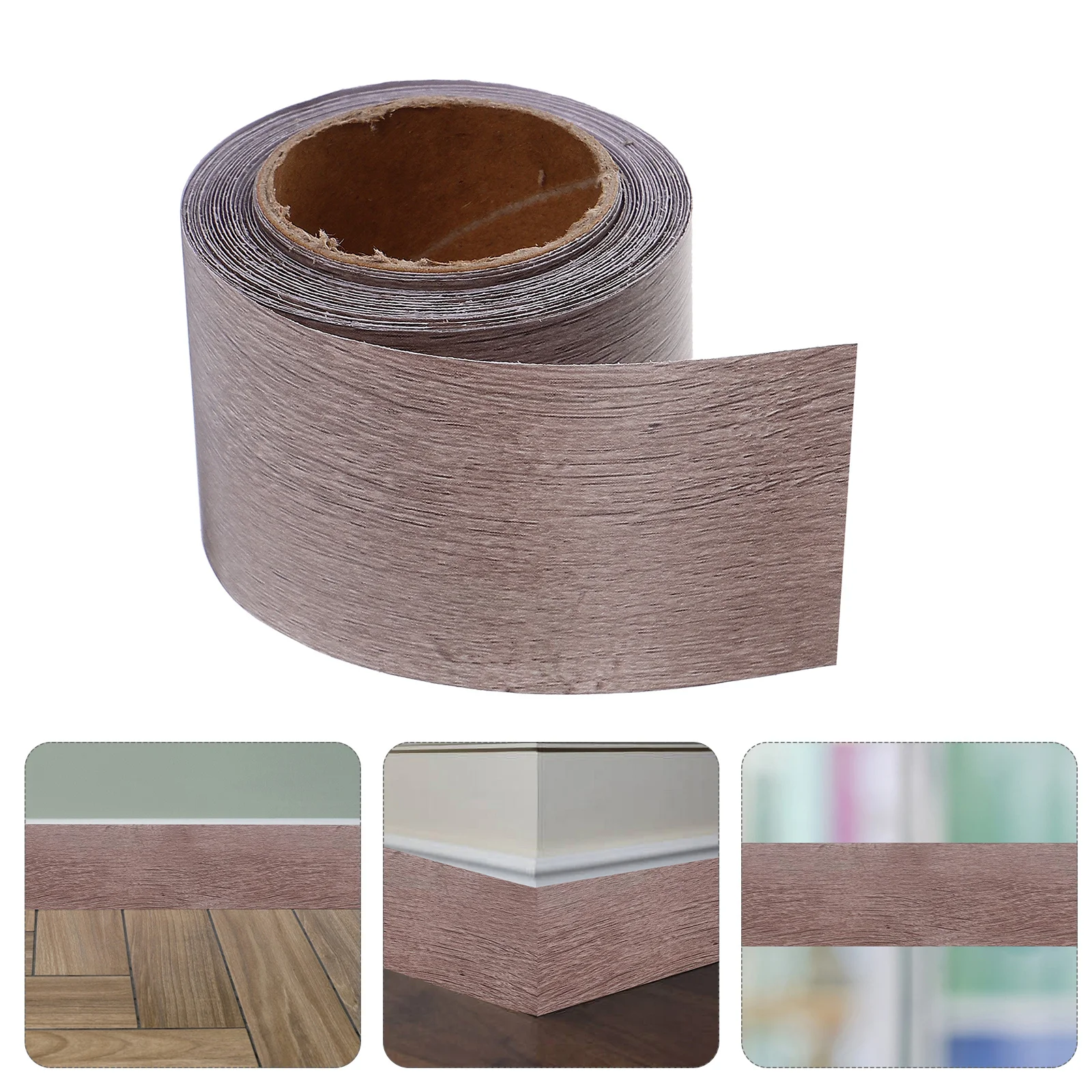 1 لفة الخشب الحبوب كيك بورد ذاتية اللصق الزاوية التفاف مجلس الكسوة للجدار الطابق السقف مرنة صب ملصق شريط لاصق
