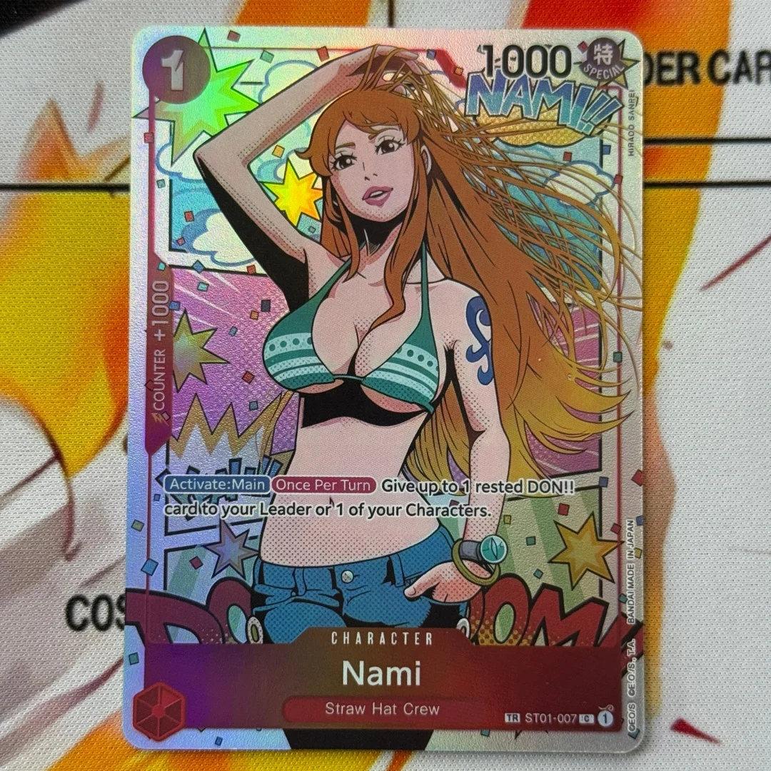 

Коллекционная карта DIY Proxy Card OP06 One Piece Wings Of The Captain Nami OPCG, классический аниме-подарок