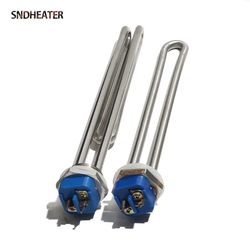 SNDHEATER 120V 240V DN25 BSP G1“ Thread Water Heating Element SS304 12V NPT 1