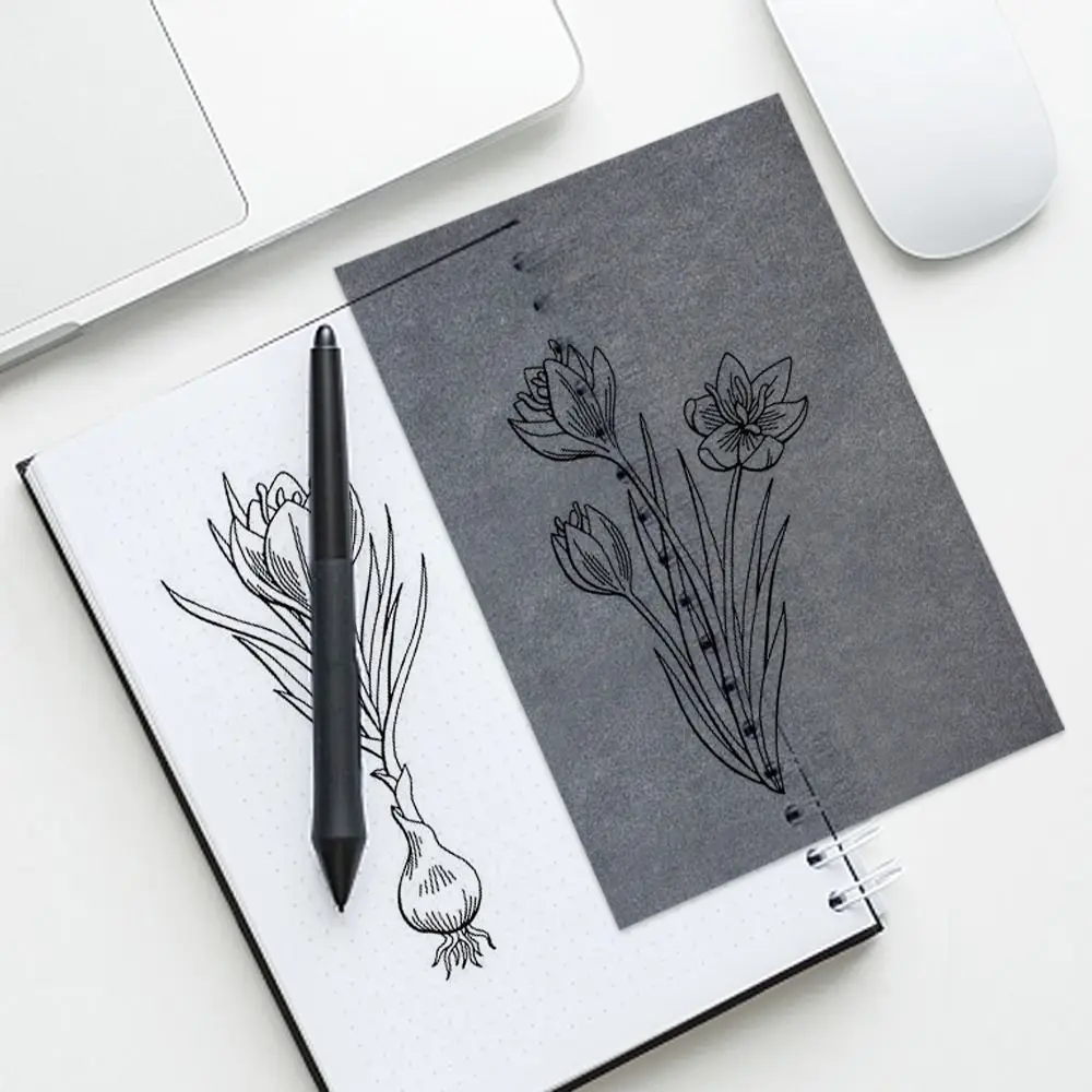 

50/10Pcs Handmade Carbon Copy Paper A4 One Side Coated Tracing Paper Reusable Coated Finance Copy Paper Office Supplies