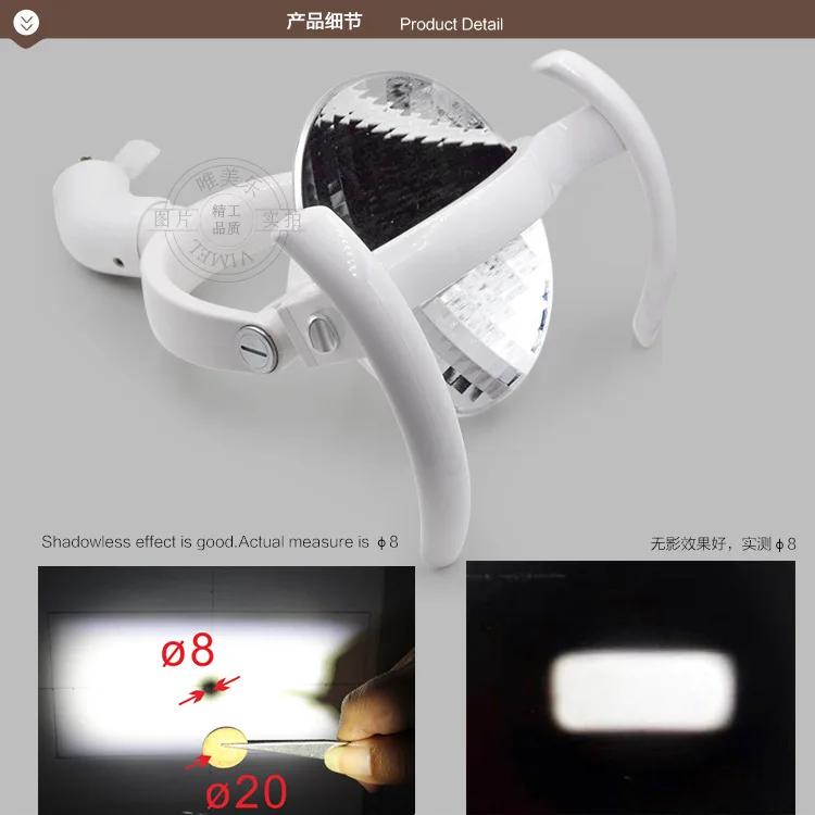 Simple Dental Led Oral Lighting Lamp Reflectance Sensor Shadowless Oral Implant Light for Chair Unit