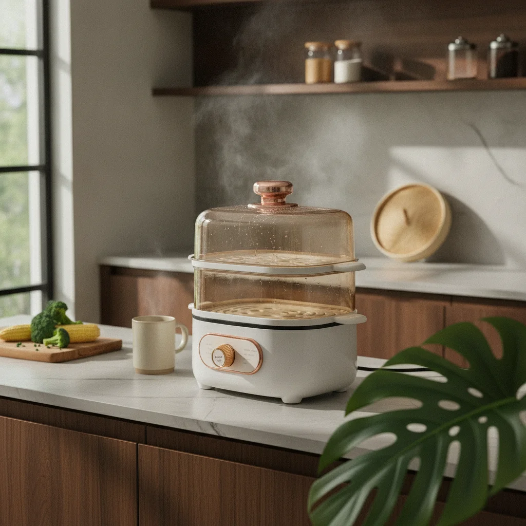 2-tier-food-steamer-transparent-chambers-steam-cooker-kitchen-appliance-side-handles
