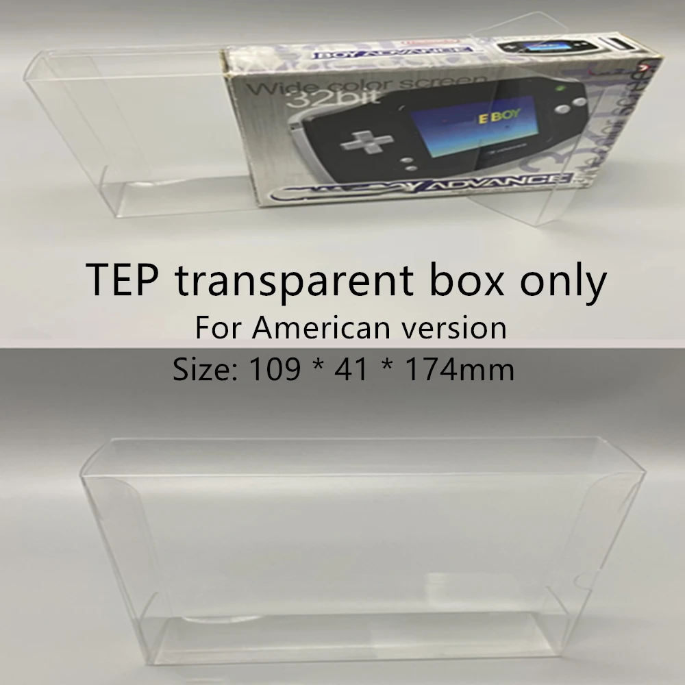Collection Display Box For GBA/Nintendo Game Boy Advance Game Storage Transparent Boxes TEP Shell Clear Collect Case