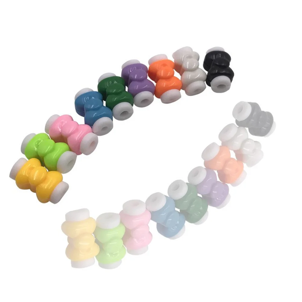 

10 pcs Charging For Durable Abs Silicone Cable Saver Prevents Bending Fraying Universal Cord Protector - Cable