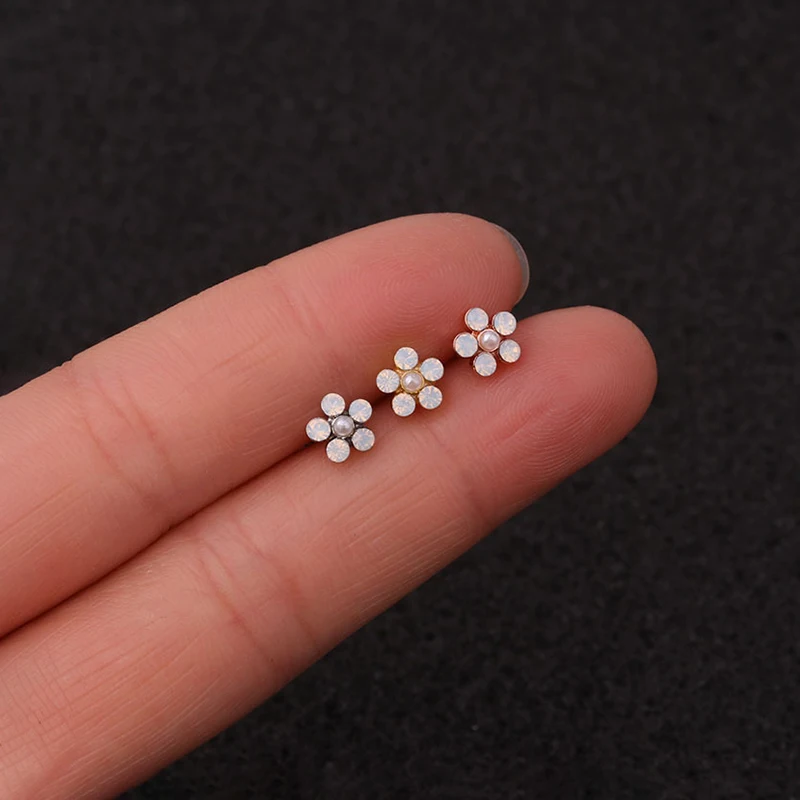 1Piecee Xquisite Star Moon Grape Piercing Stud Earrings for Women Earrings Gift 99% Pure Titanium Metal Helix Earring Jewelry