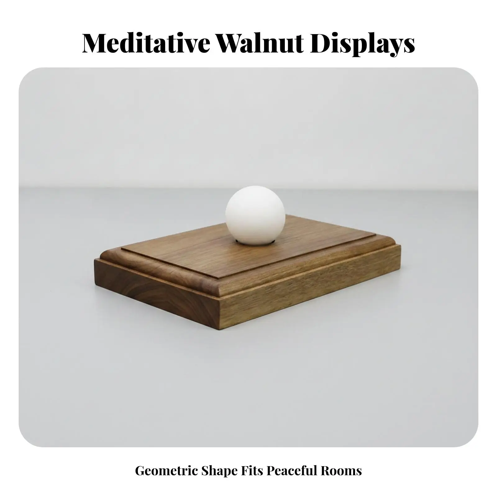 Desktop Display Base with Acrylic Edge Minimalist Rectangular Wooden Base Rectangular Pedestal Dark Brown for Collectors
