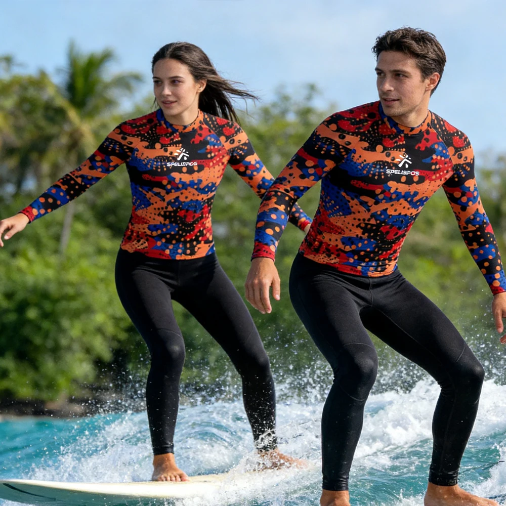 

Lightweight Long Sleeve Surfing Shirt Men Women Rash Guard Sailing Top Breathable UPF50+ Wear for Water Sports Touring Fishing