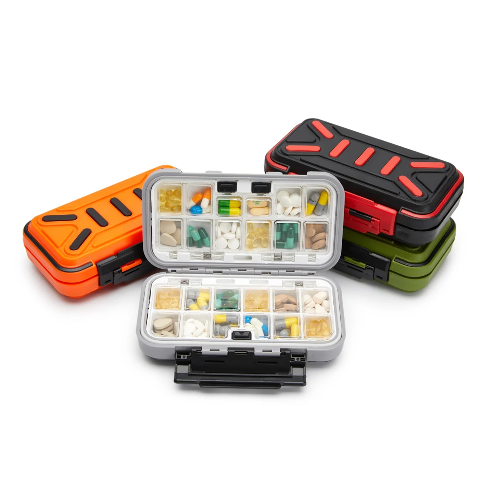 16 Grids Pills Box Weekly Pill Box Drug Boxes Travel Organizer Tablet Pillbox Pastillero Medicine Pillboxes Medicine Storage