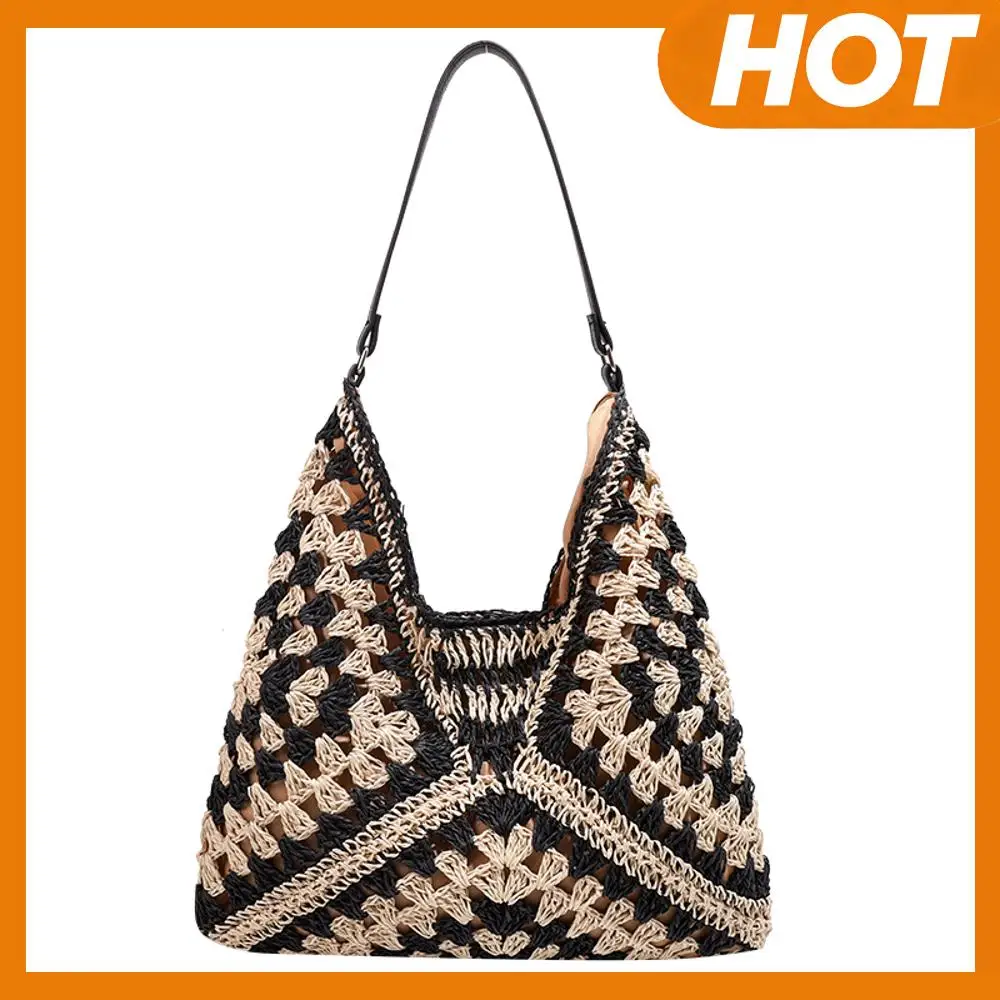 

Travel Beach Fishing Net Handbag Shopping Woven Shoulder Bag for Women Girls