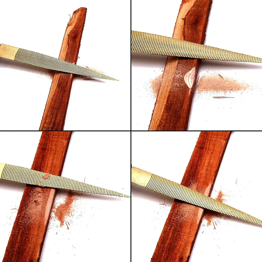 

3pcs Woodworking File Steel Hand Tool For Hardwood Carving Grinding Trimming Polishing Wood Rasp Flat Tapered Tool (6 Inch 8